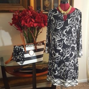 Forever black and white dress size L